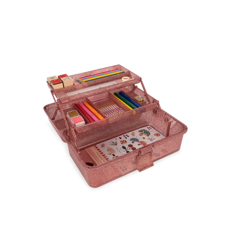 Zestaw kreatywny w skrzynce Caddy Glitter Rose