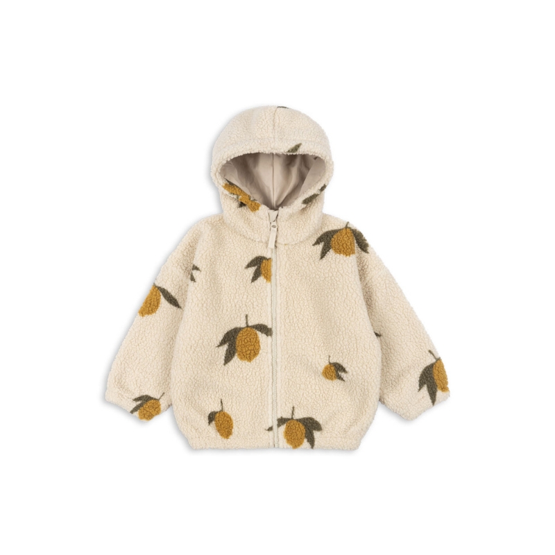 Ciepła kurtka polarowa Jody Hoodie z kapturem Mon Grand Citron