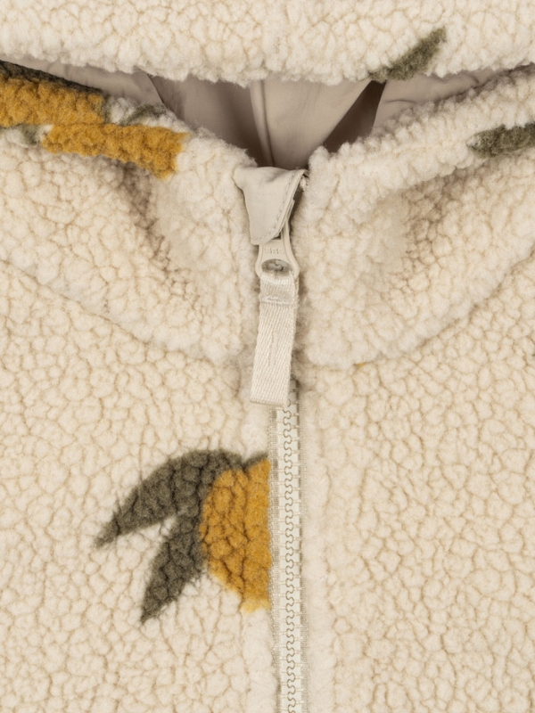 Ciepła kurtka polarowa Jody Hoodie z kapturem Mon Grand Citron - obrazek 3