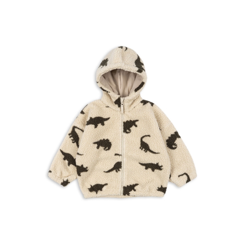 Ciepła kurtka polarowa Jody Hoodie z kapturem Dino Silhouette