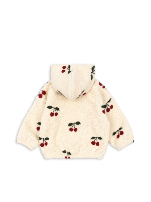 Ciepła kurtka polarowa Jody Hoodie z kapturem Ma Grande Cerise - obrazek 2