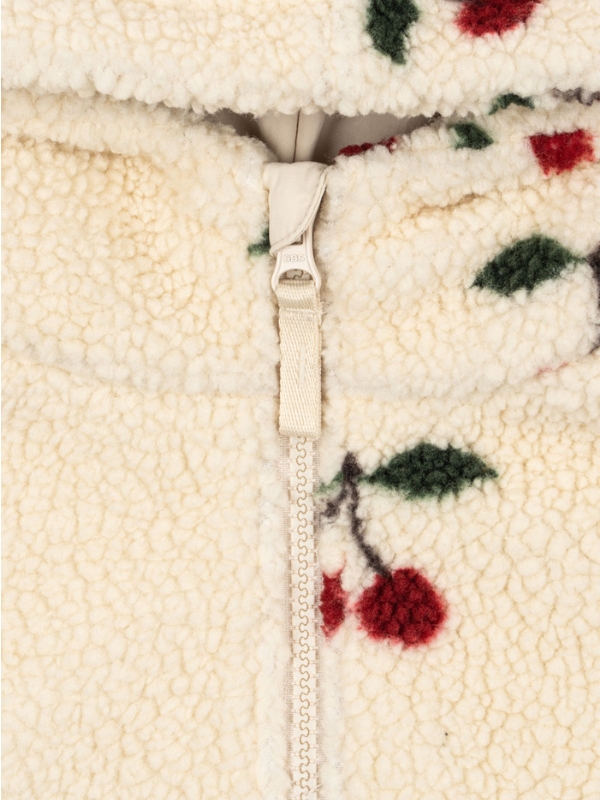 Ciepła kurtka polarowa Jody Hoodie z kapturem Ma Grande Cerise - obrazek 3