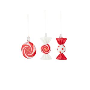 Ozdoba świąteczna cukierki 3 sztuki