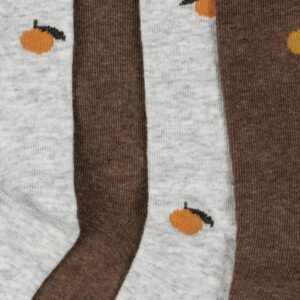 zestaw dwóch par skarpetek w cytynki