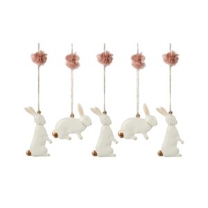 Zawieszka króliczek wielkanocny 5 sztuk