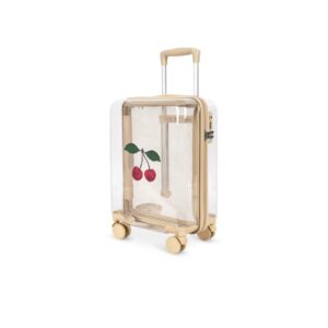 Walizka podróżna Cherry Transparent